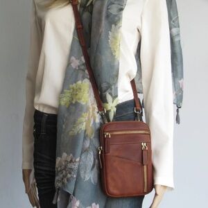 Leather Phone Bag, Festival Pouch, Mini Crossbody Purse. New! never used